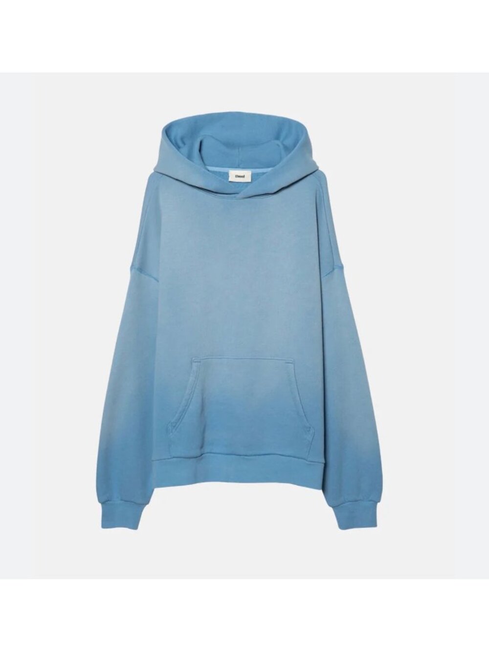 Elwood Organic Cotton Sun Faded Hoodie Mens XS Baby Blue Comfy Cozy Streetwear